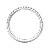 Sugarock Micropave 14K White Gold Wedding Band DEF VVS-VS