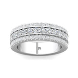 Sugarock Micropave 14K White Gold Wedding Band DEF VVS-VS