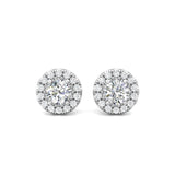 Sugarock Classic Diamond Earrings 14K White Gold Earring DEF VVS-VS