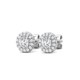 Sugarock Classic Diamond Earrings 14K White Gold Earring DEF VVS-VS