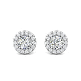 Sugarock Classic Diamond Earrings 14K White Gold Earring DEF VVS-VS