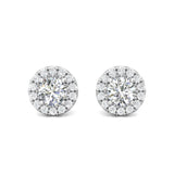 Sugarock Classic Diamond Earrings 14K White Gold Earring DEF VVS-VS