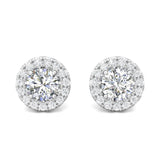 Sugarock Classic Diamond Earrings 14K White Gold Earring DEF VVS-VS