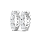 Sugarock Classic Diamond Earrings 14K White Gold Earring DEF VVS-VS