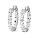 Sugarock Classic Diamond Earrings 14K White Gold Earring DEF VVS-VS