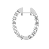 Sugarock Classic Diamond Earrings 14K White Gold Earring DEF VVS-VS