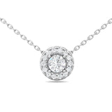 Sugarock Classic Diamond Pendant 14K White Gold Pendant DEF VVS-VS