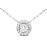 Sugarock Classic Diamond Pendant 14K White Gold Pendant DEF VVS-VS