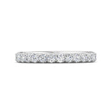 Sugarock Micropave 14K White Gold Wedding Band DEF VVS-VS
