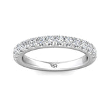 Sugarock Micropave 14K White Gold Wedding Band DEF VVS-VS
