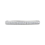 Sugarock Micropave 14K White Gold Wedding Band DEF VVS-VS