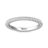 Sugarock Micropave 14K White Gold Wedding Band DEF VVS-VS