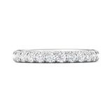 Sugarock Micropave 14K White Gold Wedding Band DEF VVS-VS