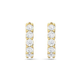Sugarock Classic Diamond Earrings 14K Yellow Gold Earring DEF VVS-VS