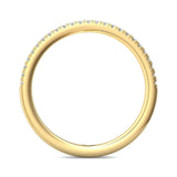 Sugarock Micropave 14K Yellow Gold Wedding Band DEF VVS-VS