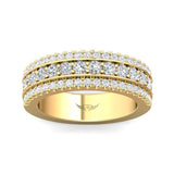 Sugarock Micropave 14K Yellow Gold Wedding Band DEF VVS-VS