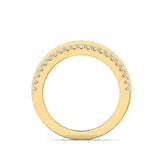 Sugarock Micropave 14K Yellow Gold Wedding Band DEF VVS-VS