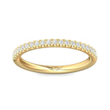 Sugarock Micropave 14K Yellow Gold Wedding Band DEF VVS-VS