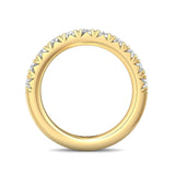 Sugarock Micropave 14K Yellow Gold Wedding Band DEF VVS-VS
