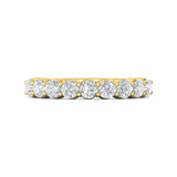 Sugarock Channel/Shared Prong 14K Yellow Gold Wedding Band DEF VVS-VS