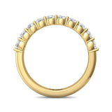 Sugarock Channel/Shared Prong 14K Yellow Gold Wedding Band DEF VVS-VS