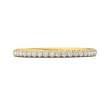 Sugarock Micropave 14K Yellow Gold Wedding Band DEF VVS-VS