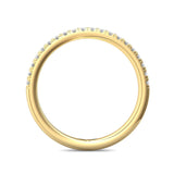 Sugarock Micropave 14K Yellow Gold Wedding Band DEF VVS-VS