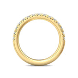 Sugarock Micropave 14K Yellow Gold Wedding Band DEF VVS-VS