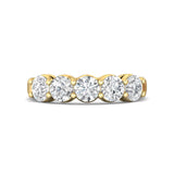 Sugarock Classic Diamond Bands 14K Yellow Gold Anniversary Band DEF VVS-VS