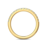 Sugarock Micropave 14K Yellow Gold Wedding Band DEF VVS-VS