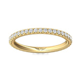 Sugarock Micropave 14K Yellow Gold Wedding Band DEF VVS-VS