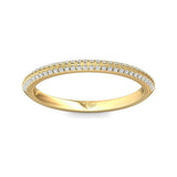 Sugarock Micropave 14K Yellow Gold Wedding Band DEF VVS-VS