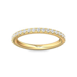 Sugarock Micropave 14K Yellow Gold Wedding Band DEF VVS-VS