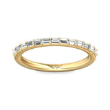 Sugarock Channel/Shared Prong 14K Yellow Gold Wedding Band DEF VVS-VS