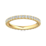 Sugarock Micropave 14K Yellow Gold Wedding Band DEF VVS-VS