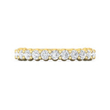 Sugarock Channel/Shared Prong 14K Yellow Gold Wedding Band DEF VVS-VS