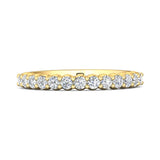 Sugarock Channel/Shared Prong 14K Yellow Gold Wedding Band DEF VVS-VS