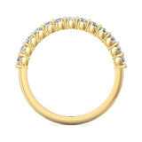 Sugarock Channel/Shared Prong 14K Yellow Gold Wedding Band DEF VVS-VS
