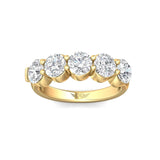 Sugarock Classic Diamond Bands 14K Yellow Gold Anniversary Band DEF VVS-VS