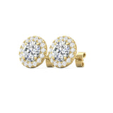 Sugarock Classic Diamond Earrings 14K Yellow Gold Earring DEF VVS-VS
