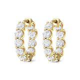 Sugarock Classic Diamond Earrings 14K Yellow Gold Earring DEF VVS-VS