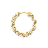Sugarock Classic Diamond Earrings 14K Yellow Gold Earring DEF VVS-VS