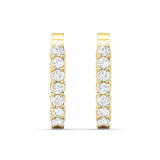 Sugarock Classic Diamond Earrings 14K Yellow Gold Earring DEF VVS-VS