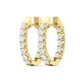 Sugarock Classic Diamond Earrings 14K Yellow Gold Earring DEF VVS-VS
