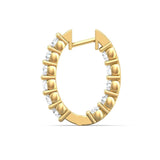 Sugarock Classic Diamond Earrings 14K Yellow Gold Earring DEF VVS-VS