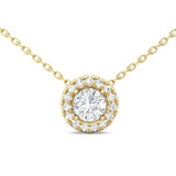 Sugarock Classic Diamond Pendant 14K Yellow Gold Pendant DEF VVS-VS