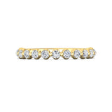Sugarock Channel/Shared Prong 14K Yellow Gold Wedding Band DEF VVS-VS
