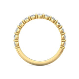 Sugarock Channel/Shared Prong 14K Yellow Gold Wedding Band DEF VVS-VS