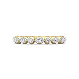Sugarock Channel/Shared Prong 14K Yellow Gold Wedding Band DEF VVS-VS