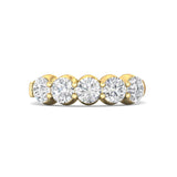 Sugarock Classic Diamond Bands 14K Yellow Gold Anniversary Band DEF VVS-VS